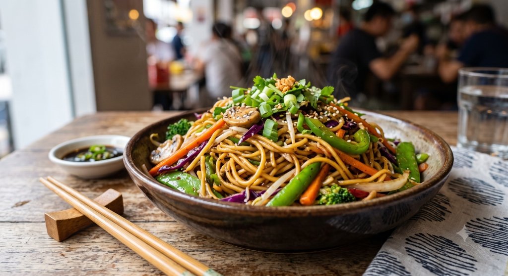 Chinese Noodles and Fried Rice at Dragon Spice Hub