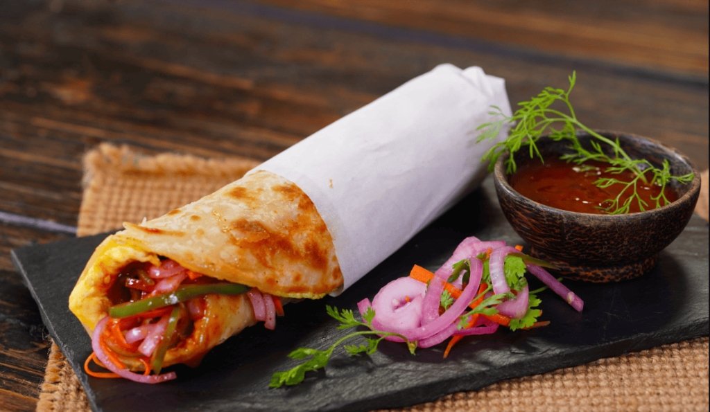 Kathi Rolls at Dragon Spice Hub